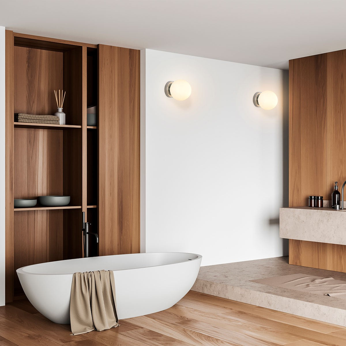 Applique AVA en situation dans une salle de bain