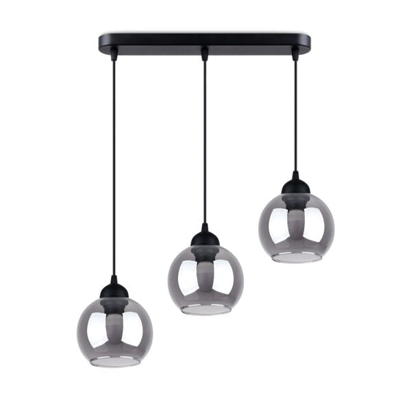 Suspension ALINO 3 noire Sollux - vue principale