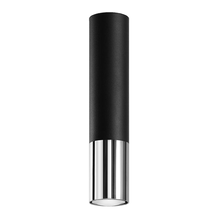 Plafonnier LOOPEZ noir chrome